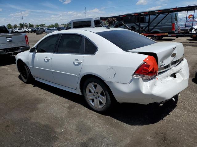 2G1WF5EK6B1317216 - 2011 CHEVROLET IMPALA LS WHITE photo 2