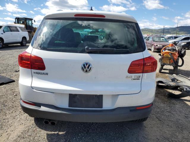 WVGBV7AX0CW506746 - 2012 VOLKSWAGEN TIGUAN S WHITE photo 6