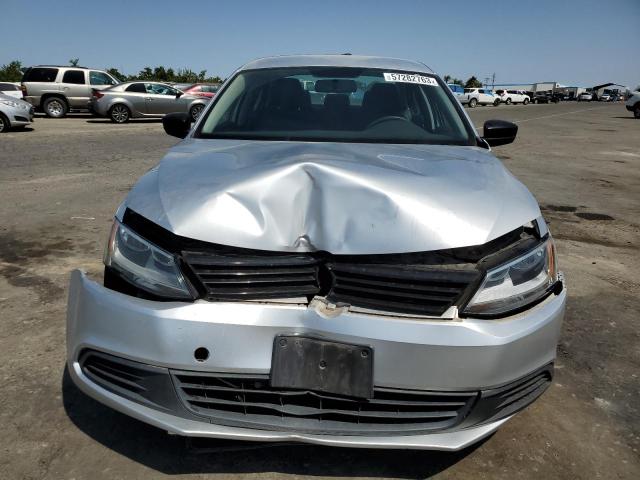 3VW2K7AJXCM392664 - 2012 VOLKSWAGEN JETTA BASE 银色 照片 5