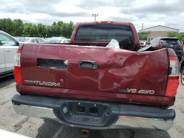 5TBDT44134S436212 - 2004 TOYOTA TUNDRA DOUBLE CAB SR5 RED photo 6