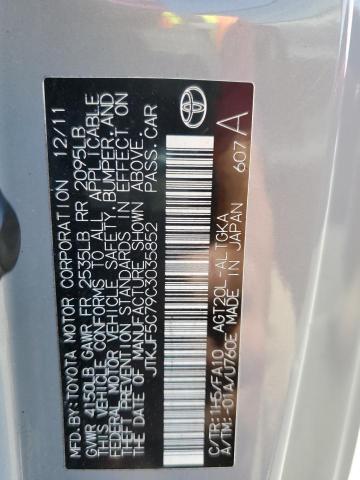 JTKJF5C79C3035852 - 2012 TOYOTA SCION TC ნაცრისფერი ფოტო 12