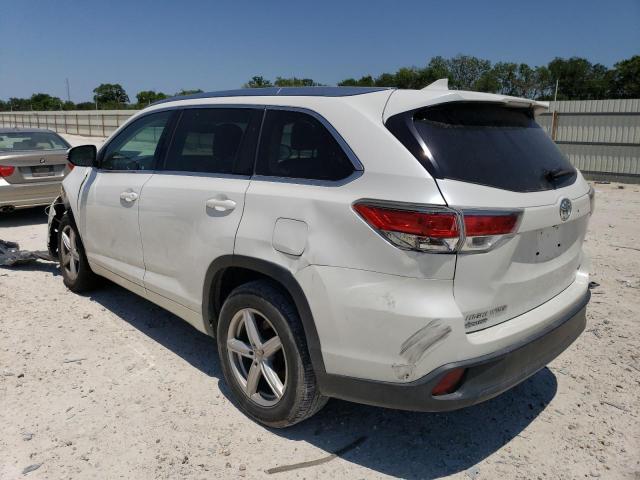 5TDKKRFH8GS161840 - 2016 TOYOTA HIGHLANDER XLE Սպիտակ լուսանկար 2