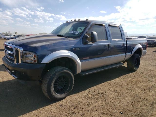 1FTSW31P74EB92756 - 2004 FORD F350 SRW SUPER DUTY BLUE photo 1