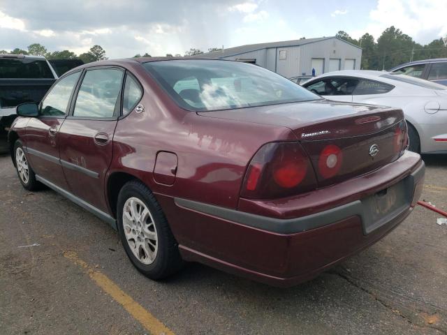 2G1WF52E2Y9273224 - 2000 CHEVROLET IMPALA MAROON photo 2