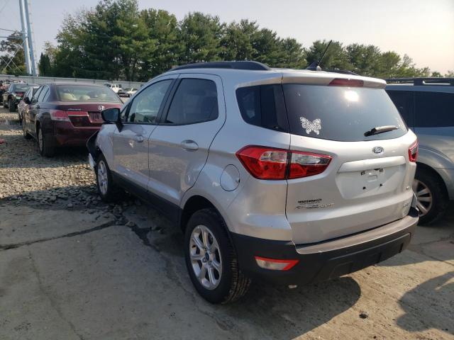 MAJ6S3GL3NC462716 - 2022 FORD ECOSPORT SE SILVER photo 3