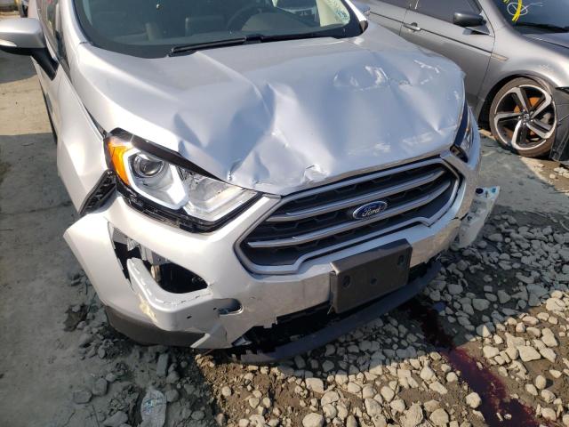 MAJ6S3GL3NC462716 - 2022 FORD ECOSPORT SE SILVER photo 9