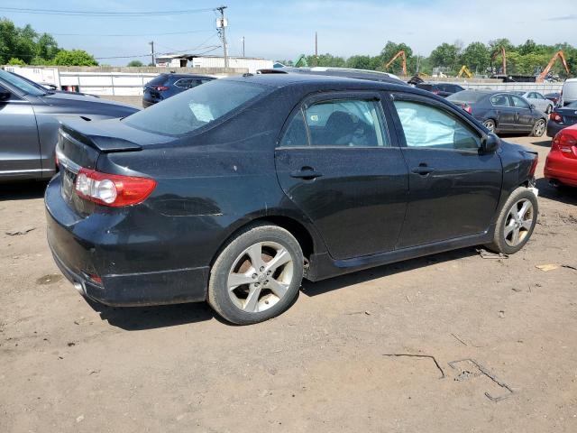 2T1BU4EE0BC577998 - 2011 TOYOTA COROLLA BASE BLACK photo 3