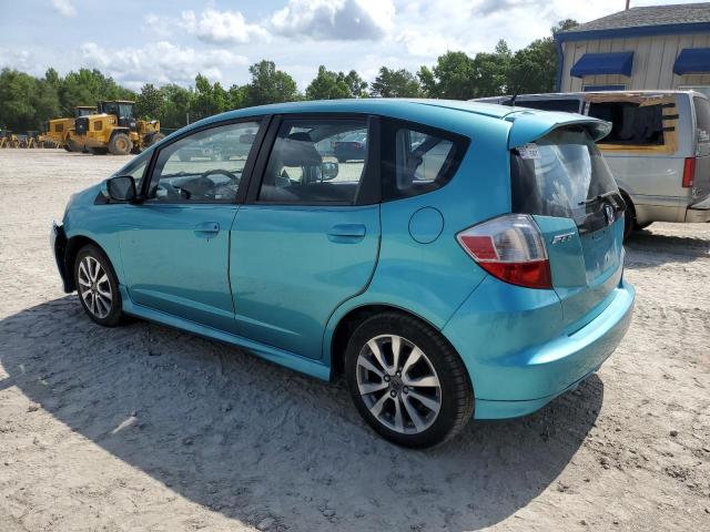 JHMGE8H57CC008628 - 2012 HONDA FIT SPORT TURQUOISE photo 2