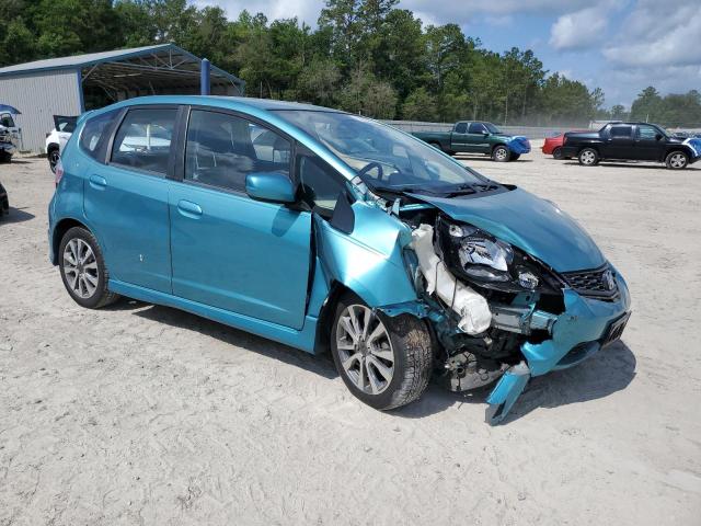 JHMGE8H57CC008628 - 2012 HONDA FIT SPORT TURQUOISE photo 4