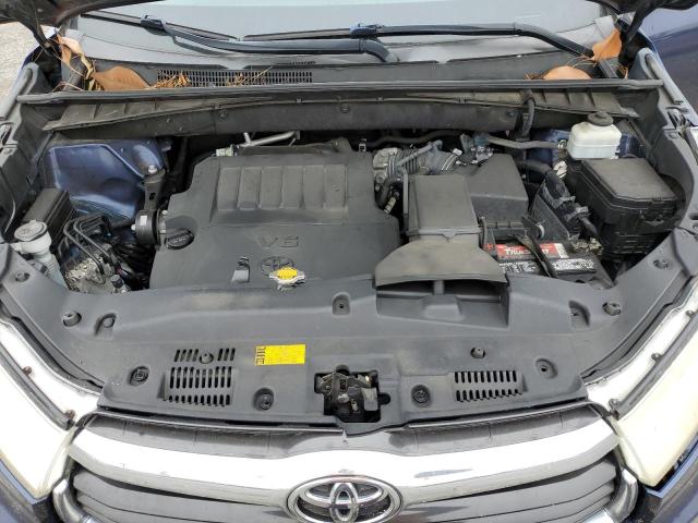 5TDJKRFH2ES032680 - 2014 TOYOTA HIGHLANDER XLE BLUE photo 12