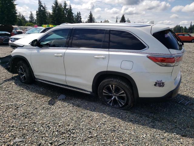 5TDKKRFH3GS164001 - 2016 TOYOTA HIGHLANDER XLE 白色 照片 2
