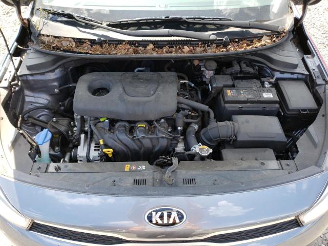 3KPA25AB3KE199955 - 2019 KIA RIO S GRAY photo 11