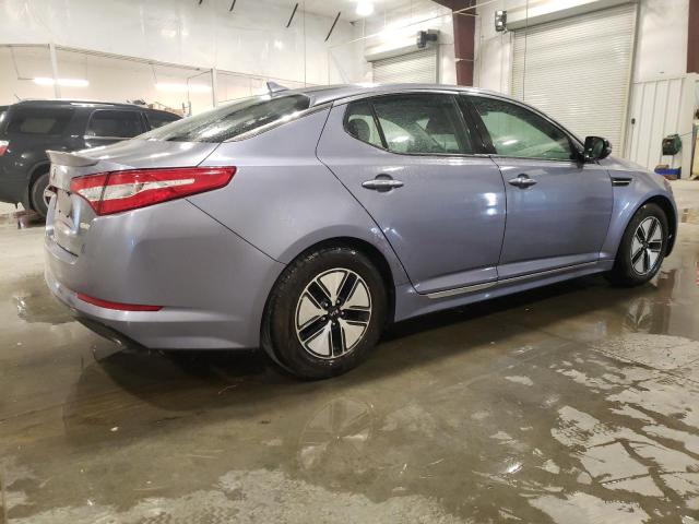 KNAGM4AD5C5023435 - 2012 KIA OPTIMA HYBRID BLUE photo 3