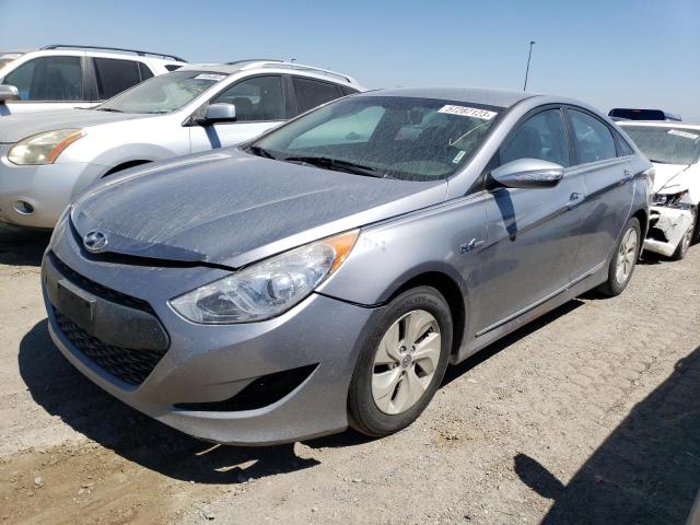 KMHEC4A45FA139724 - 2015 HYUNDAI SONATA HYBRID SILVER photo 1