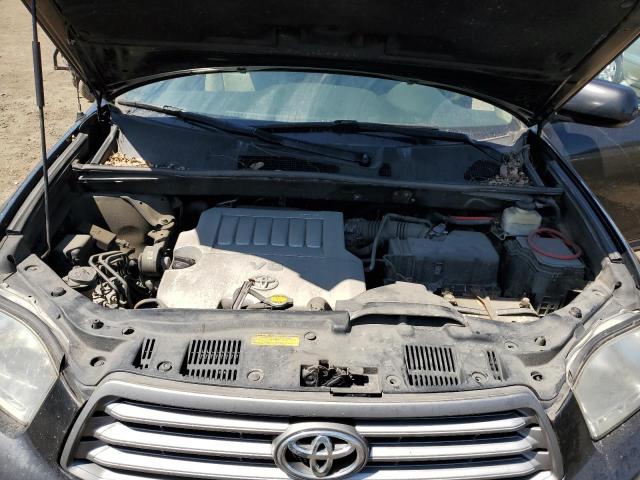 5TDBK3EH7AS034423 - 2010 TOYOTA HIGHLANDER BLACK photo 12