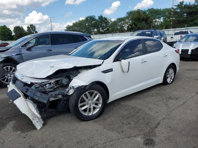 KNAGM4A76D5381946 - 2013 KIA OPTIMA LX WHITE photo 1