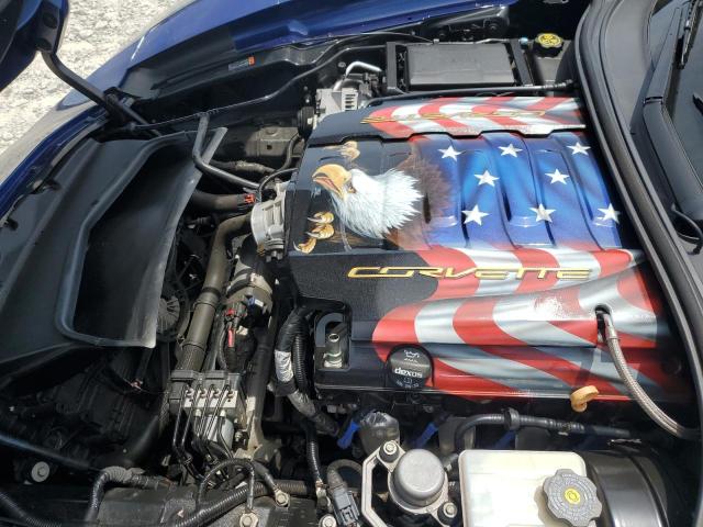 1G1YB2D71H5121353 - 2017 CHEVROLET CORVETTE STINGRAY 1LT BLUE photo 11