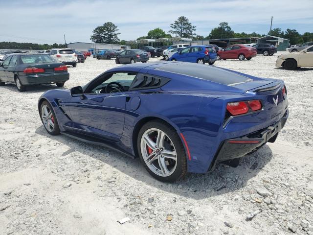 1G1YB2D71H5121353 - 2017 CHEVROLET CORVETTE STINGRAY 1LT BLUE photo 2