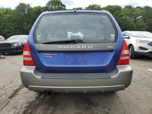 JF1SG65614H728704 - 2004 SUBARU FORESTER 2.5XS ლურჯი ფოტო 6