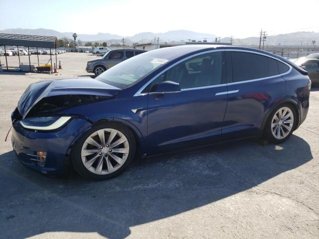 5YJXCDE26HF045674 - 2017 TESLA MODEL X BLUE photo 1