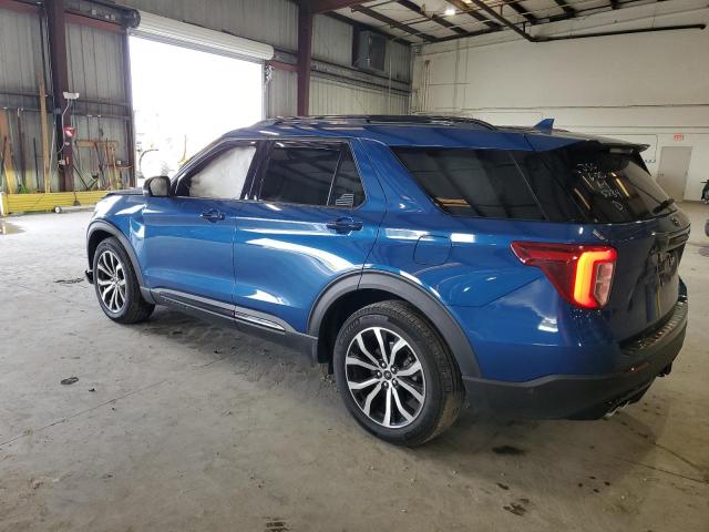 1FM5K8GC6LGC75734 - 2020 FORD EXPLORER ST BLUE photo 2