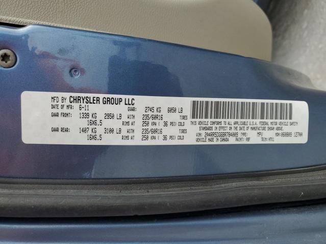 2A4RR5DG6BR784009 - 2011 CHRYSLER TOWN & COU TOURING 蓝色 照片 13