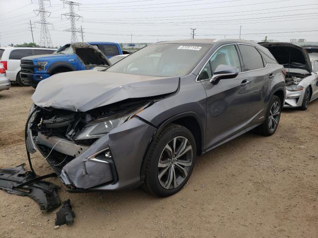 2T2BGMCA4JC020755 - 2018 LEXUS RX 450H BASE GRAY photo 1