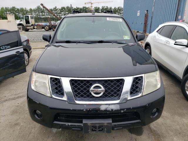 5N1AR1NB8AC621198 - 2010 NISSAN PATHFINDER S BLACK photo 5