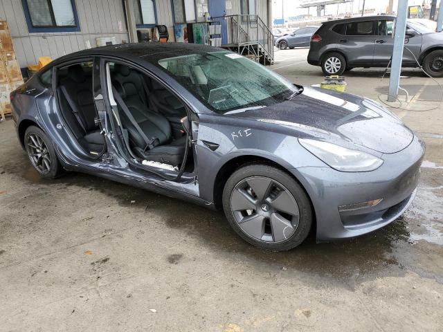 5YJ3E1EA0PF621224 - 2023 TESLA MODEL 3 GRAY photo 4