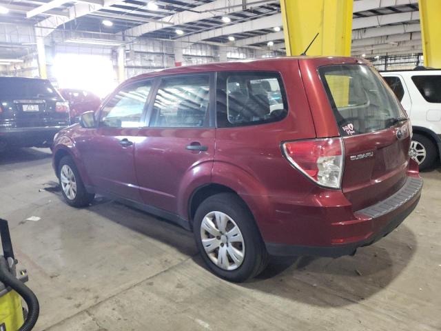 JF2SH61639H707486 - 2009 SUBARU FORESTER 2.5X BURGUNDY photo 2