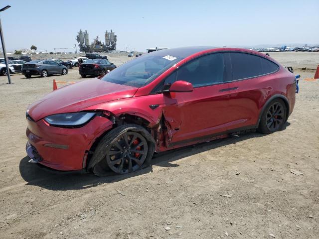 7SAXCBE63RF442058 - 2024 TESLA MODEL X RED photo 1