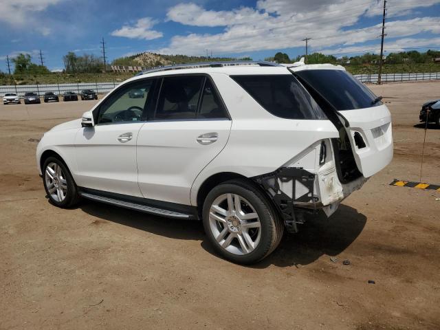 4JGDA5HB4EA430029 - 2014 MERCEDES-BENZ ML 350 4MATIC WHITE photo 2