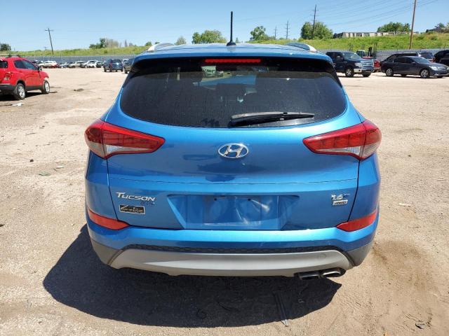 KM8J3CA27HU419265 - 2017 HYUNDAI TUCSON LIMITED BLUE photo 6