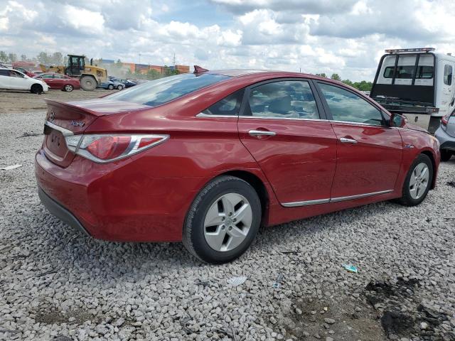 KMHEC4A48CA028905 - 2012 HYUNDAI SONATA HYBRID RED photo 3