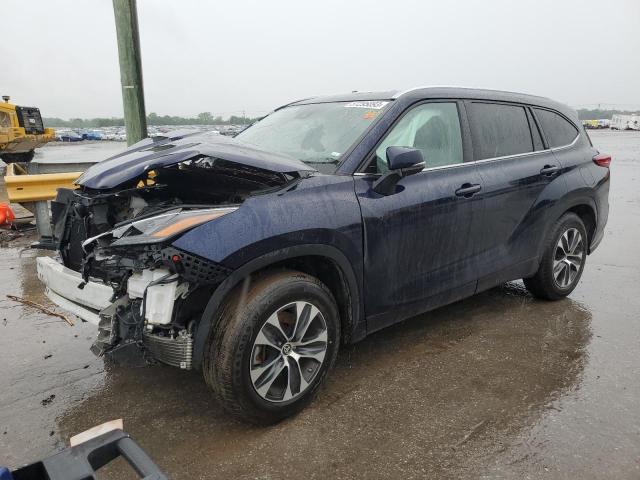 5TDGZRAH1MS516125 - 2021 TOYOTA HIGHLANDER XLE Mavi foto 1