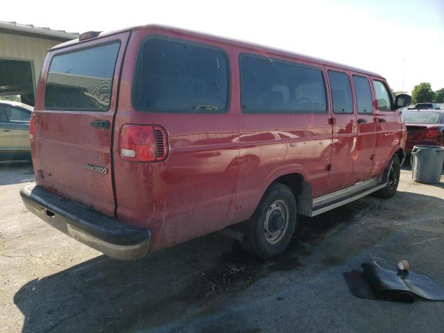 2B5WB35Z9WK133076 - 1998 DODGE RAM WAGON B3500 RED photo 3