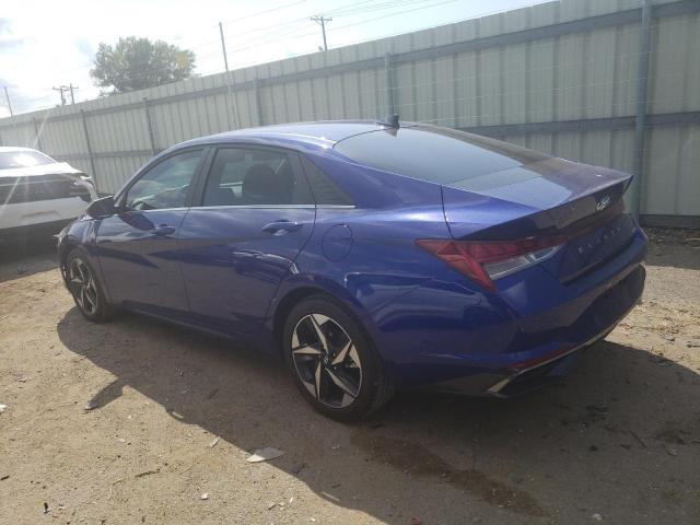 KMHLP4AG8NU253042 - 2022 HYUNDAI ELANTRA LIMITED BLUE photo 2