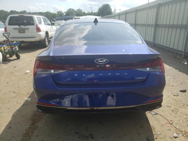 KMHLP4AG8NU253042 - 2022 HYUNDAI ELANTRA LIMITED BLUE photo 6