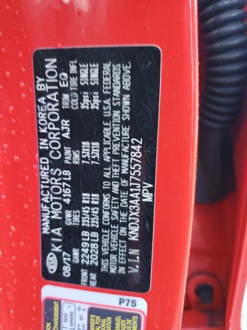 KNDJX3AA1J7557842 - 2018 KIA SOUL ! RED photo 10