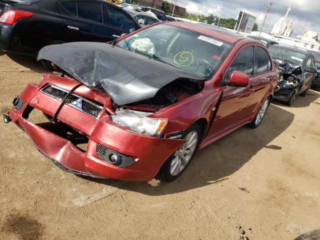 JA3AU86U38U003625 - 2008 MITSUBISHI LANCER GTS RED photo 2