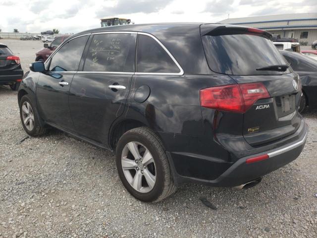 2HNYD2H35CH544554 - 2012 ACURA MDX TECHNOLOGY BLACK photo 2