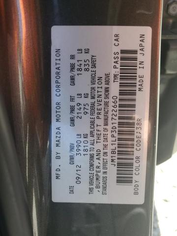 JM1BL1LP3D1722660 - 2013 MAZDA 3 I CHARCOAL photo 13