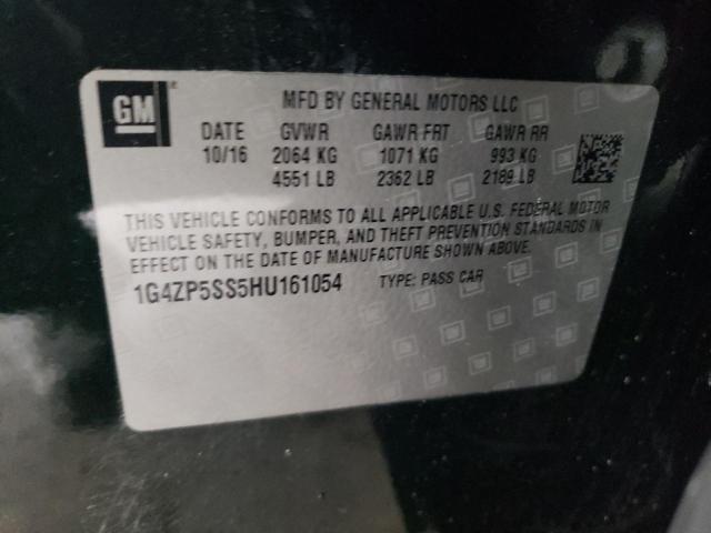 1G4ZP5SS5HU161054 - 2017 BUICK LACROSSE ESSENCE BLACK photo 12