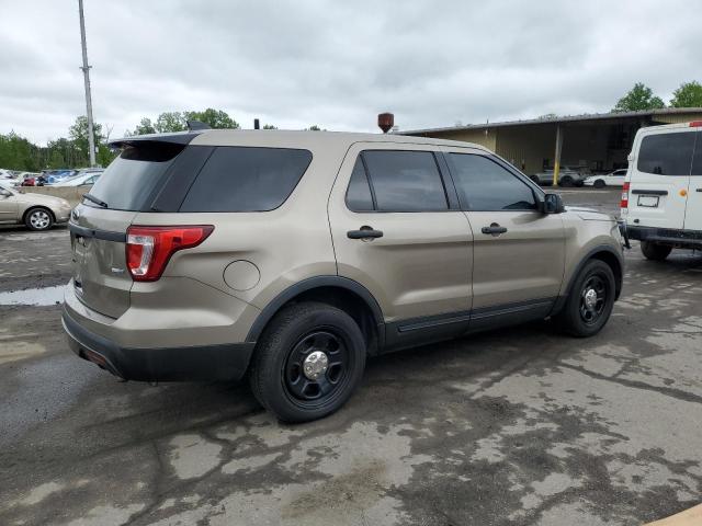 1FM5K8AR0GGC07903 - 2016 FORD EXPLORER POLICE INTERCEPTOR 棕色 照片 3