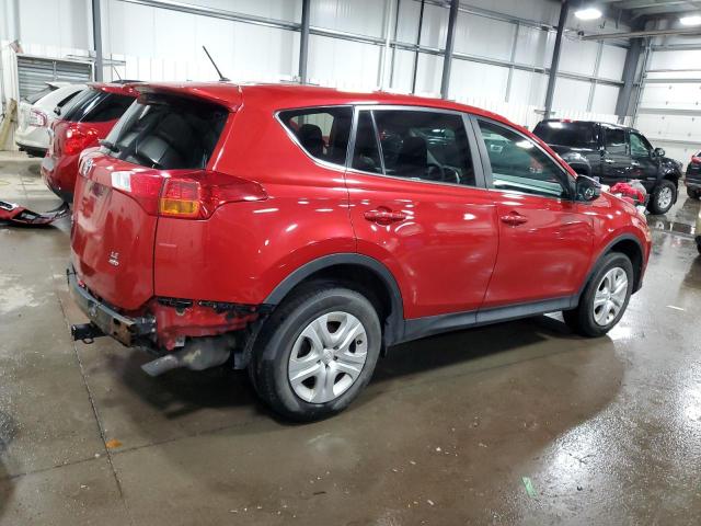 2T3BFREV0DW091658 - 2013 TOYOTA RAV4 LE RED photo 3