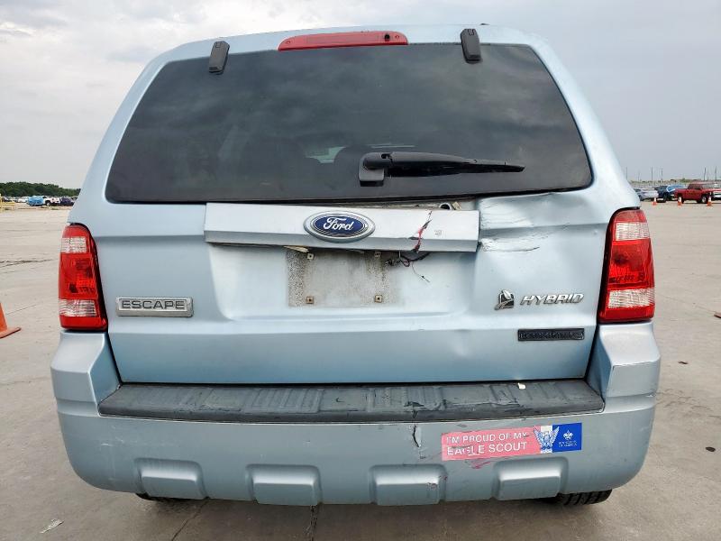 1FMCU49H98KB40741 - 2008 FORD ESCAPE HEV BLUE photo 6