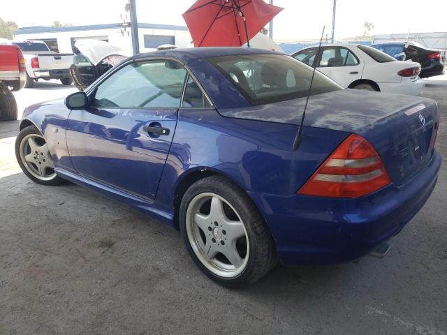 WDBKK47F8YF146643 - 2000 MERCEDES-BENZ SLK 230 KOMPRESSOR BLUE photo 2