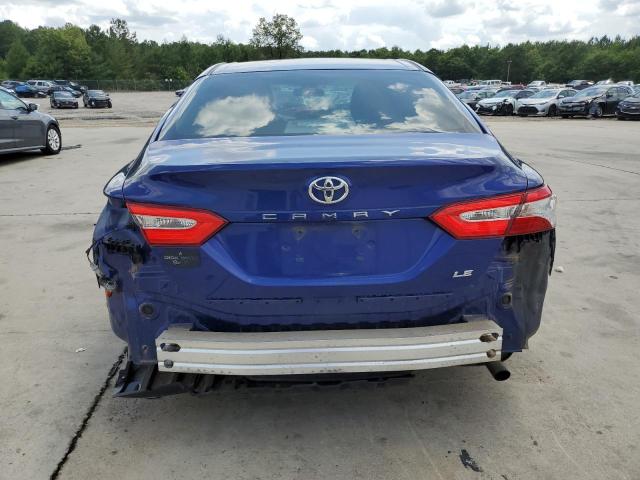 4T1B11HK1JU593312 - 2018 TOYOTA CAMRY L BLUE photo 6