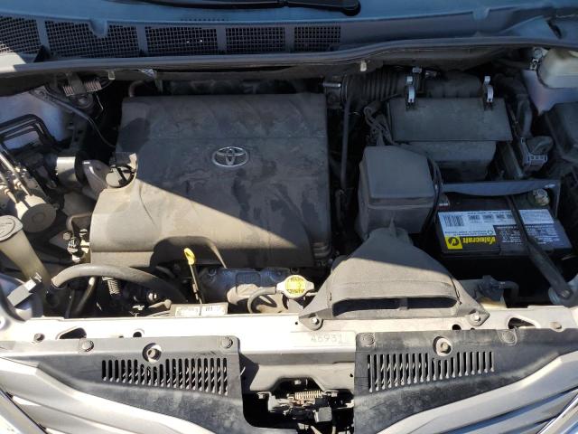 5TDDK3DC7ES077955 - 2014 TOYOTA SIENNA XLE SILVER photo 12