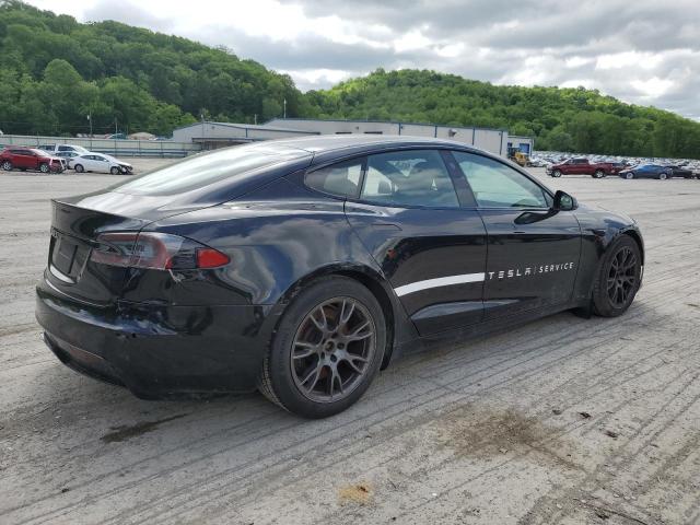 5YJSA1E52MF428241 - 2021 TESLA MODEL S BLACK photo 3